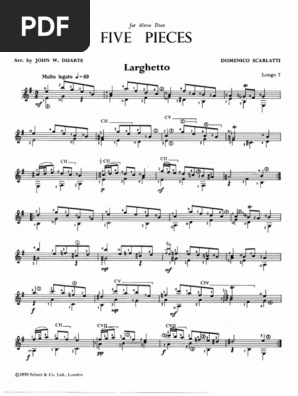Domenico Scarlatti Five Pieces | PDF