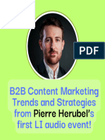 B2B Content Marketing Trends and Strategies From S First LI Audio Event!