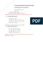Fitxa 3 - Repàs D'equacions (2n Grau, Biquadrades, Polinòmiques)