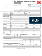 PT. CBI - Personal Data Form
