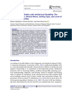 Socialization in Adults with Intellectual Disability