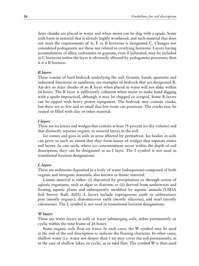 Guidelines For Soil Description 2006 9 Pdf Earth Sciences