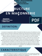 Structure en Maçonnerie