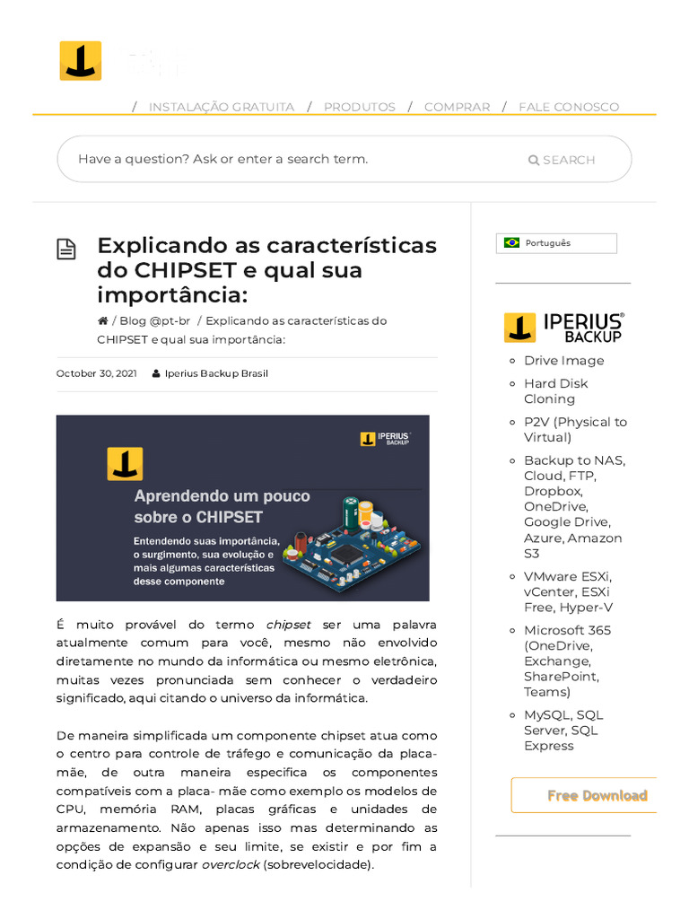Importância do Chipset na Placa-Mãe | PDF | Armazenamento de dados de ...