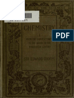 Edward Thorpe — History of Chemistry, Volume I (1909)
