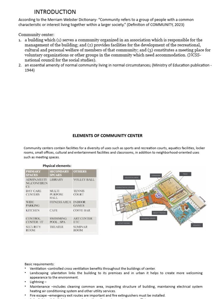 Community Centre | PDF | Sustainable Design | Building Technology