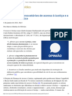 ConJur - Marcos Oliveira - As Sete Ondas Renovatórias de Acesso À Justiça