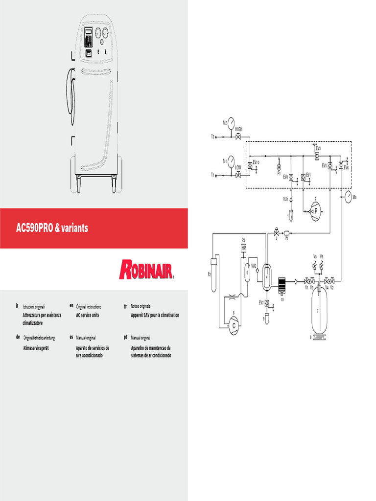 Manual Ac590pro Robinair | PDF
