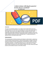 How is Antimicrobial Resistance Affecting the Spread of Infectious Diseases Worldwide?