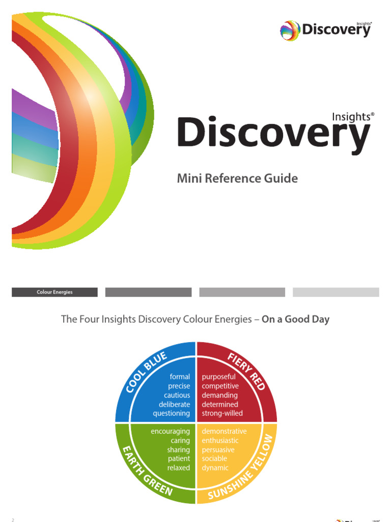 Insights Discovery Colour Energies Guide | PDF | Cognition | Communication