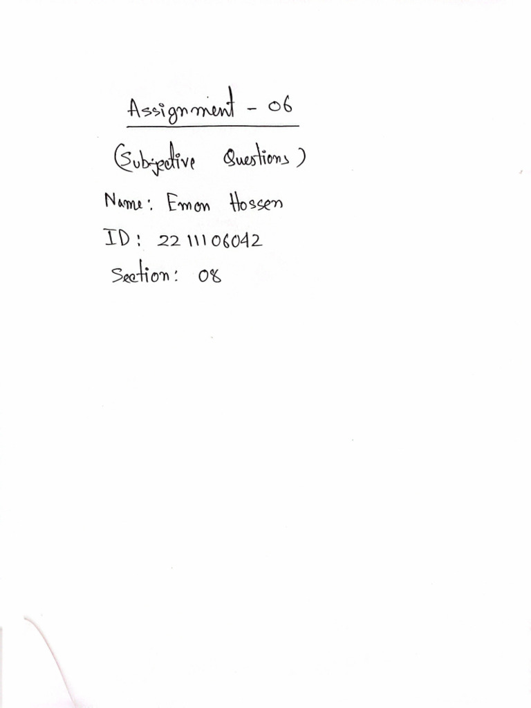 Assignment 06 | PDF