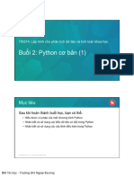 Lecture - 2 - Python - Basics - 1 - For Student - Huy - Revised