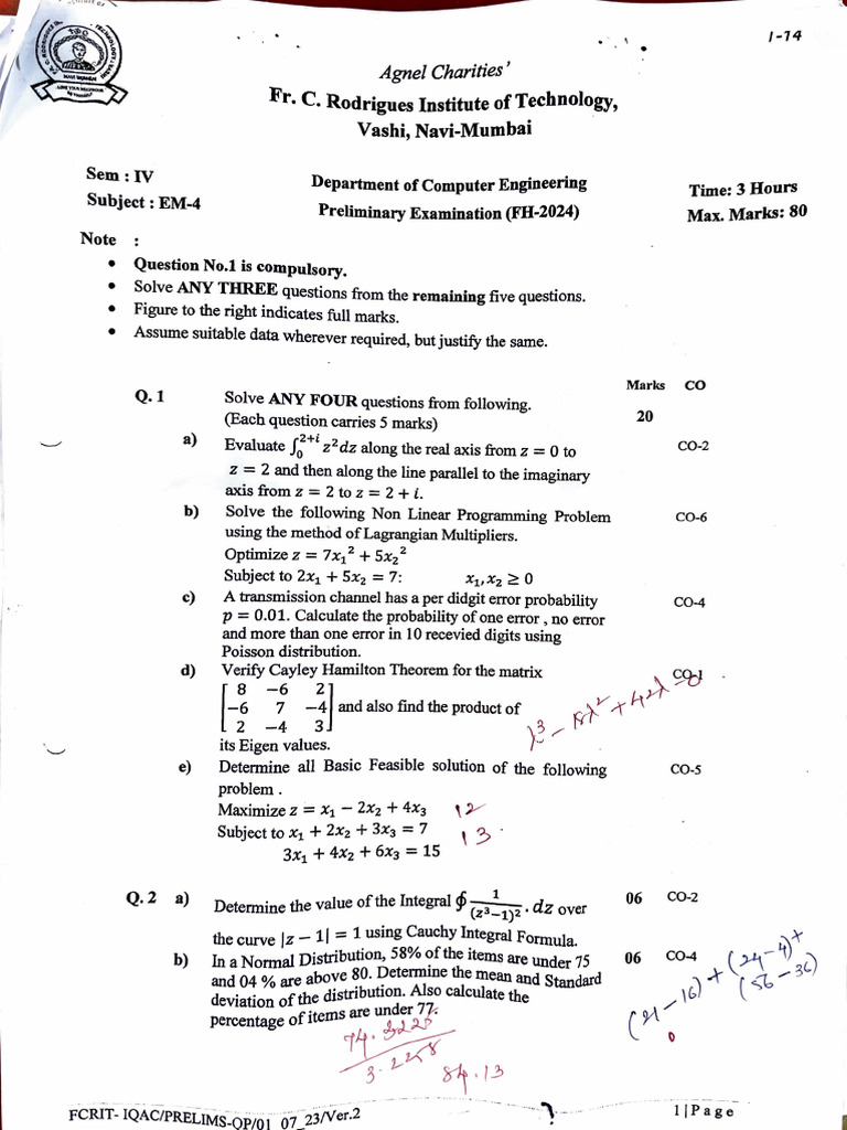 Maths Prelim | PDF