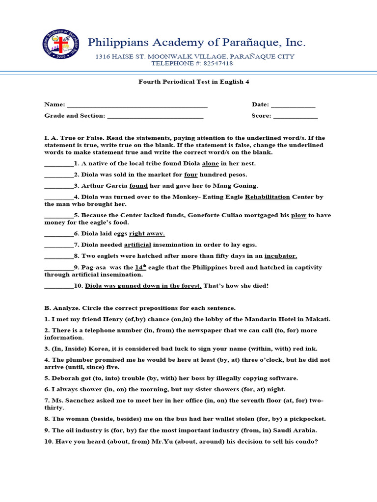 Eng 4 | PDF