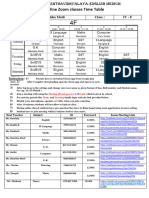 Online Zoom Classes Time Table: Class Teacher: Ms. Manisha Modi Class: Iv - F