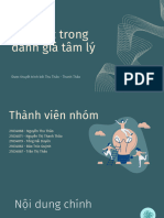 Nhóm 1 ĐẠO ĐỨC TRONG ĐÁNH GIÁ TÂM LÝ