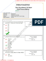 RRC NWR GDCE Exam 2018 ALP & Tech III Previous Year Question Paper