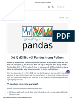 Xử Lý Dữ Liệu Với Pandas Trong Python