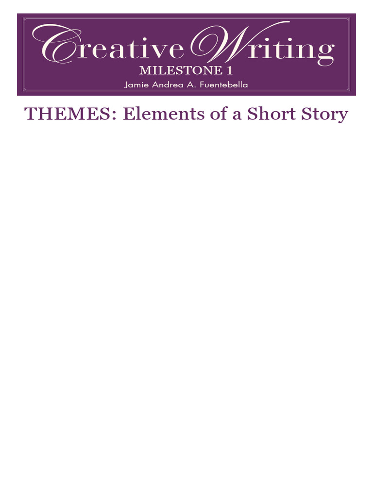 Short Story Elements Explored | PDF | General Fiction