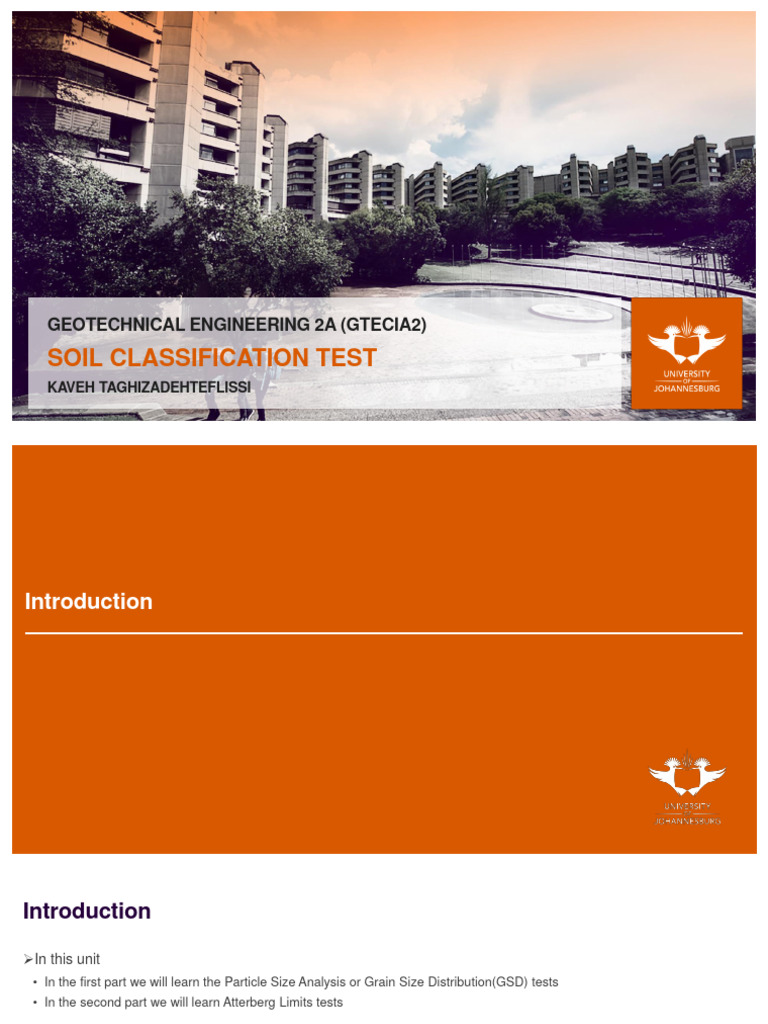 Soil Classification Tests Overview | PDF | Earth Sciences | Soil