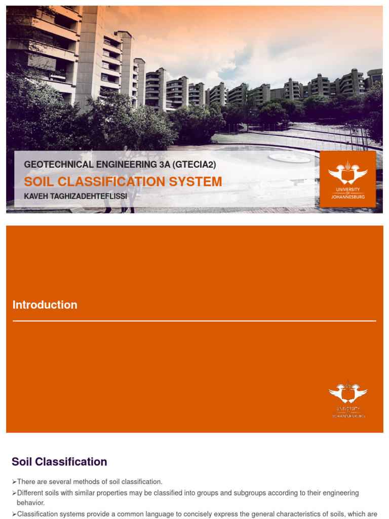 Soil Classification Systems in Geotechnical Engineering | PDF | Loam | Clay
