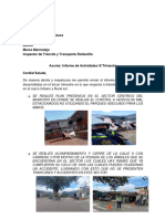Informe Ejecutivo Actividades de Transito y Movilidad III I Trimestre DCSR