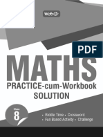 Maths Practice Cum Workbook Solution Class 8