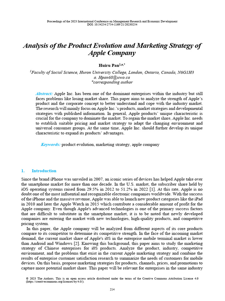 Apple Product Evolution and Strategy Analysis | PDF | Ios | Apple Inc.