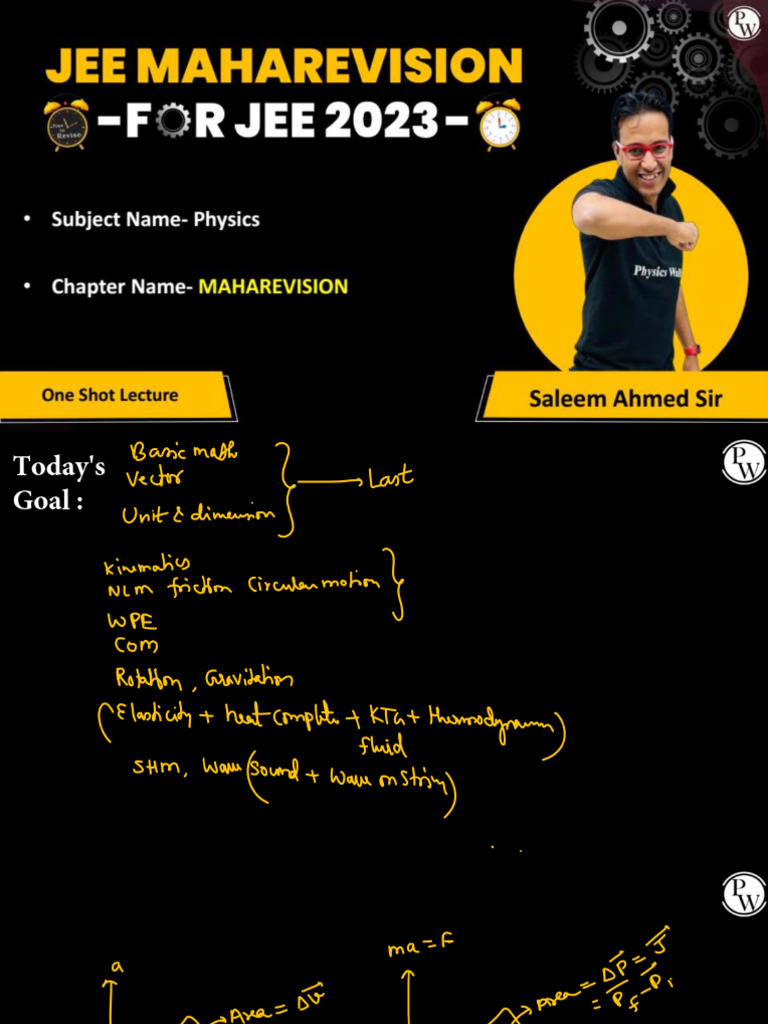 Complete Class 11 Physics One Shot | PDF