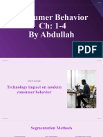 Abdullah Consumer Behavior - Ch. 1-4