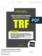 TRF Analista Judiciário - Prova Discursiva PDF Sentença (Lei) Citação (Direito)