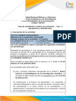 Guía de Actividades y Rúbrica de Evaluación - Unidad 1 - Fase 2 - Apropiación e Identificación