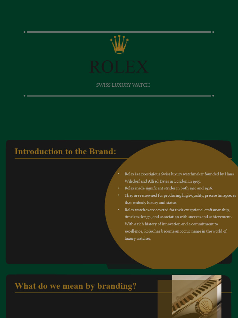 Rolex: The Icon of Luxury Watches | PDF | Brand | Watch