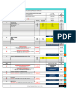 Planilla Precio Unitario Dintel de Madera