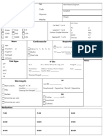 Patient Report Sheet Fall 2023