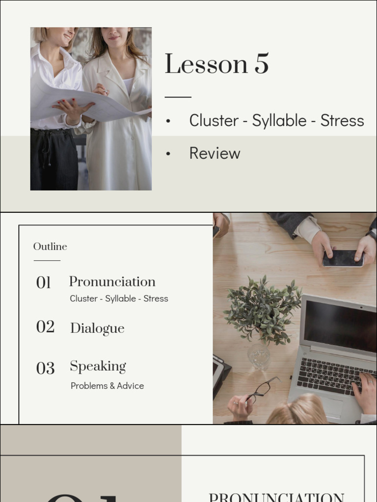 (ROOT NEW) - Lesson 5 | PDF | Syllable | Stress (Linguistics)