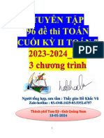 TUYỂN TẬP 96 Đề Thi CUỐI KỲ II_Lớp 7 Mới_Hồ Khắc Vũ_Quảng Nam_409 Trang