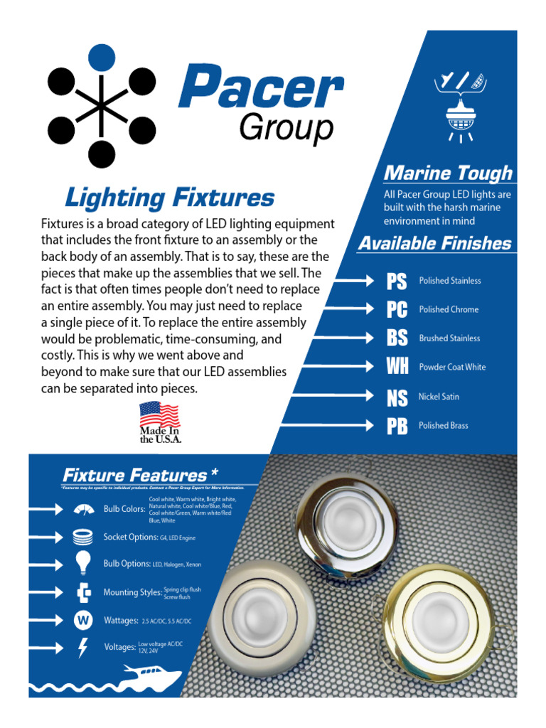 LED Lighting Fixture Options Guide | PDF | Light Emitting Diode ...
