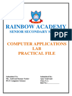 Class 10 Lab Practical File