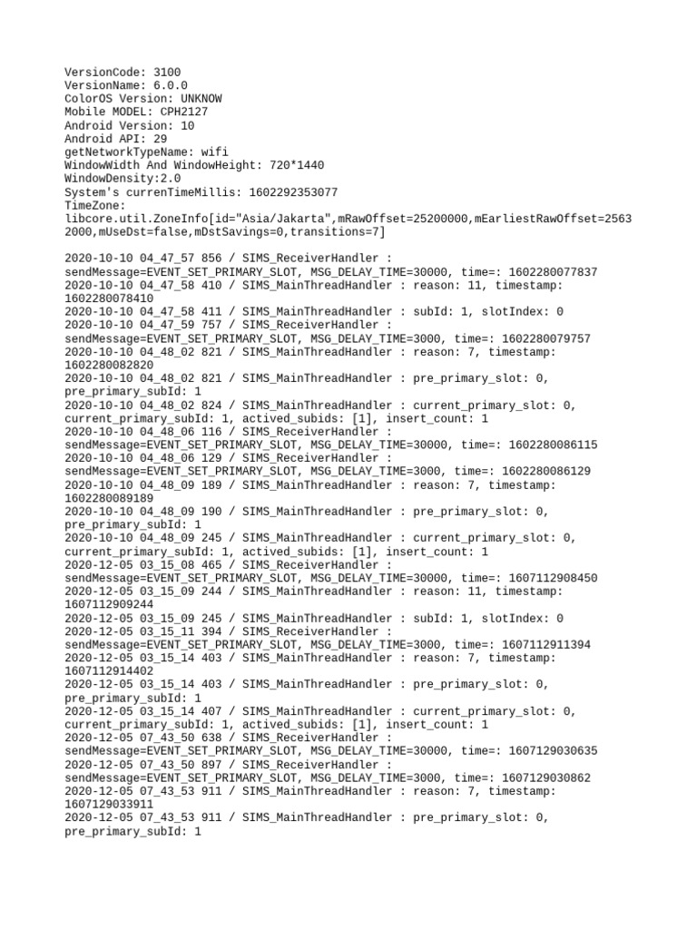 Mobile Network Event Log Analysis | PDF | Operating System Families ...
