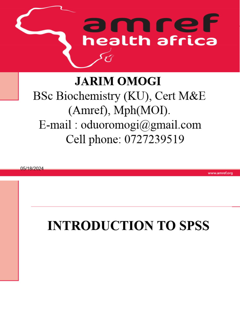 Introduction To S Pss Pdf Spss Information Technology