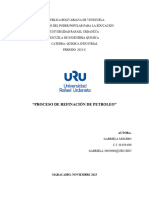 Proceso de Refinación-Gabriela Molero-30.029.680 - Quimica Industrial