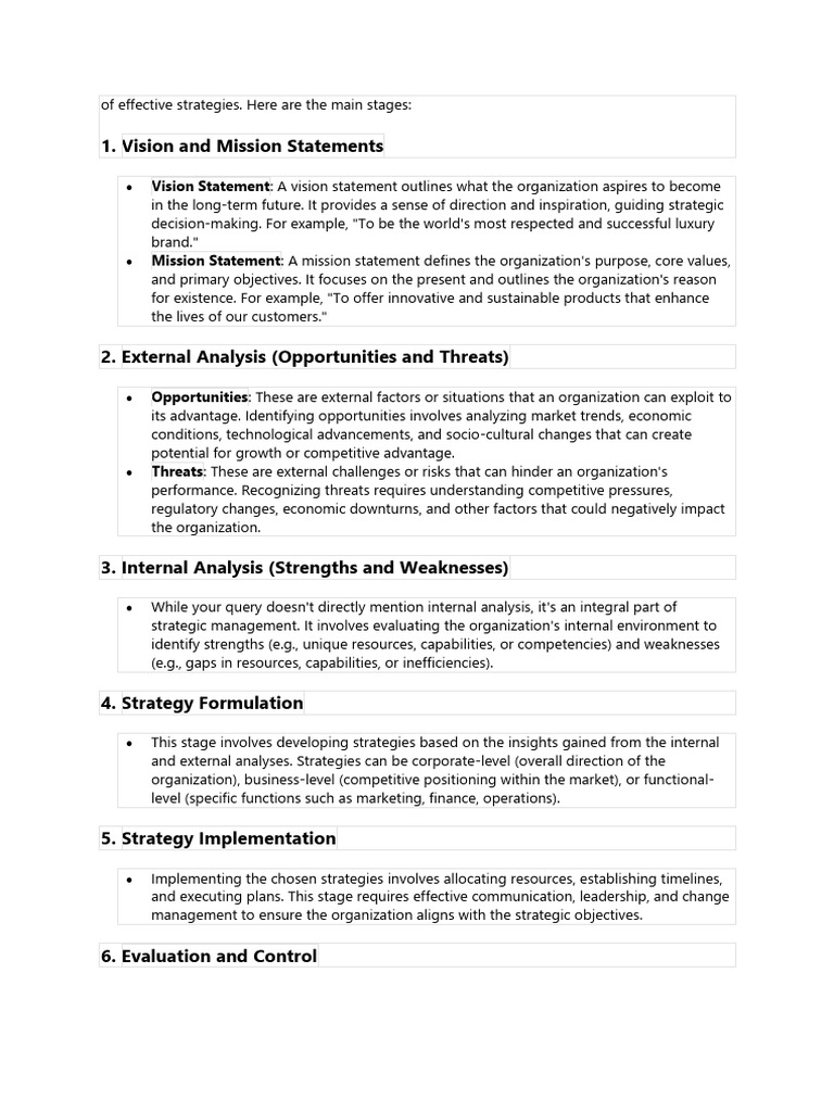 Of Effective Strategies | PDF | Strategic Management | Economies