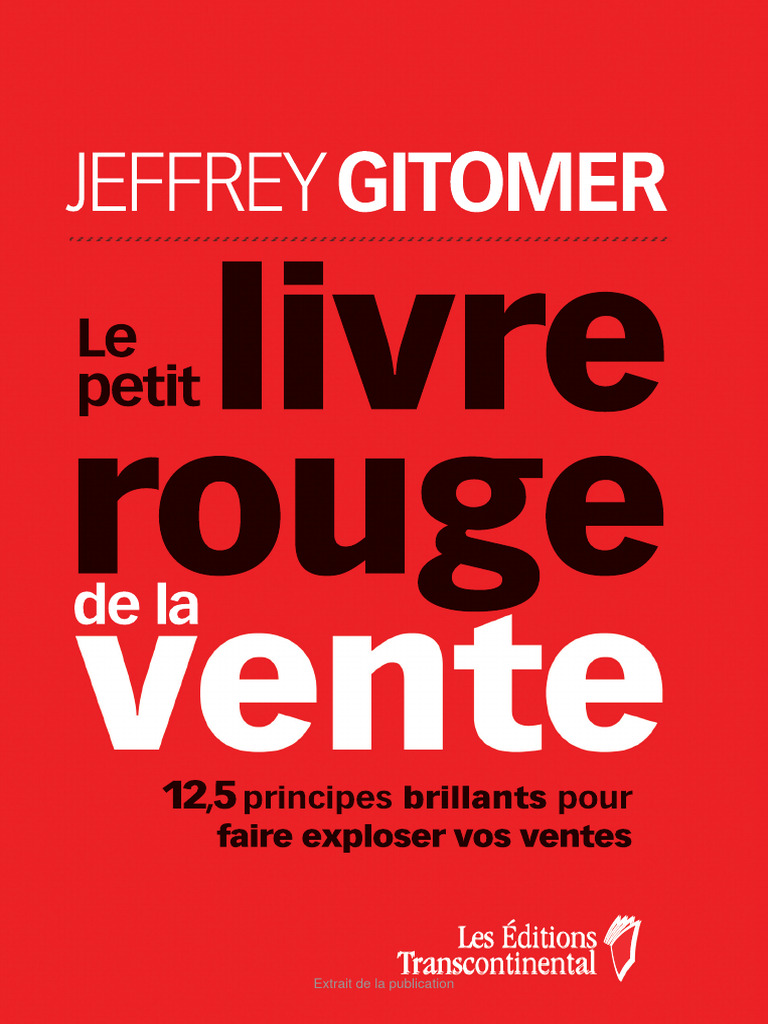 Le Petit Livre Rouge de La Vente | PDF | Affaires | Droit