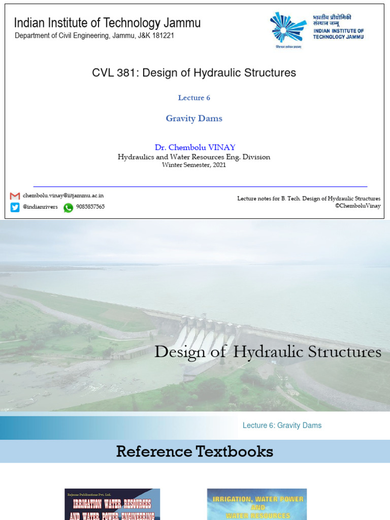 Gravity Dam Design and Analysis Guide | PDF | Stress (Mechanics) | Dam