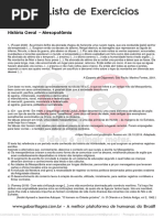 Lista de Exercicios Mesopotamia