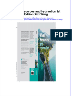(Download PDF) Water Resources and Hydraulics 1St Edition Xixi Wang Online Ebook All Chapter PDF