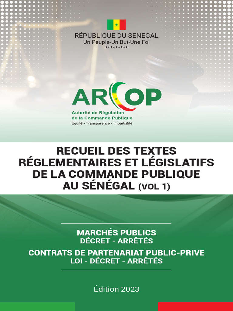 Textes Réglementaires Commande Publique 2023 | PDF | Partenariat public ...
