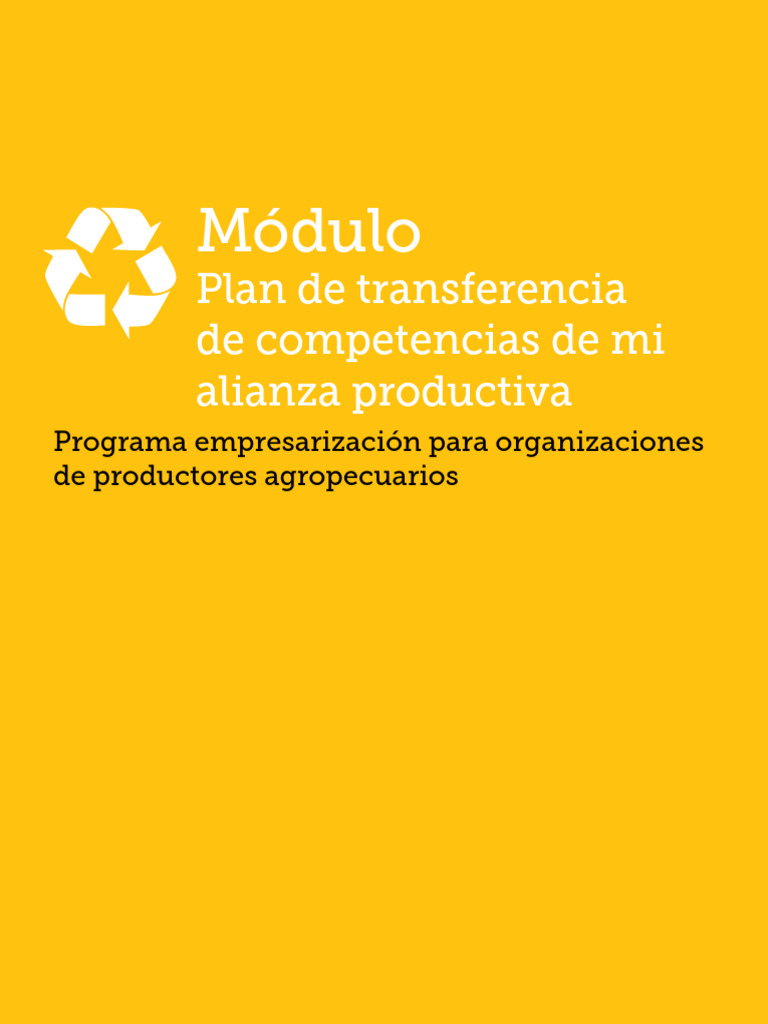 Mod Plan Transferencia Competencias | PDF | Marketing | Business