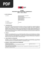 Sílabo Procesos para Ingeniería